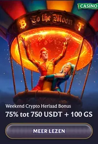Weekend crypto herlaadbonus 75 750usdt 100gs