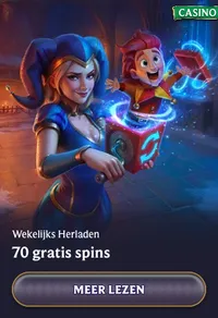 Wekelijks herladen 70 gratis spins